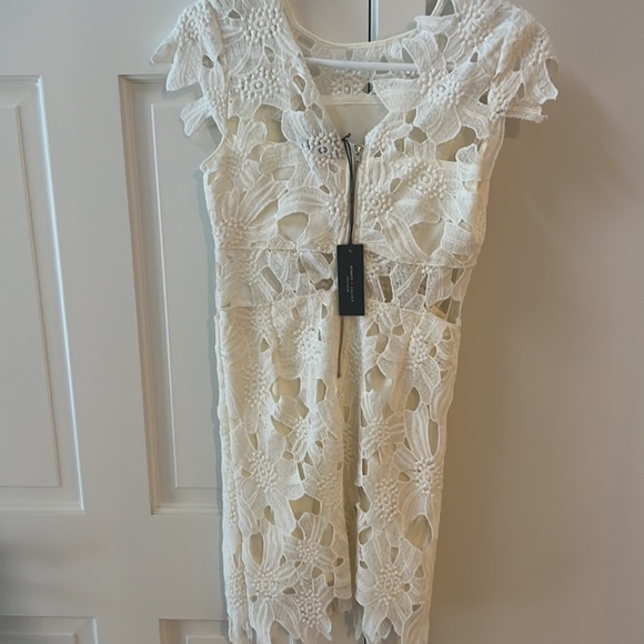 Romeo & Juliet New Ivory Lace Overlay Dress Small - Picture 3 of 5